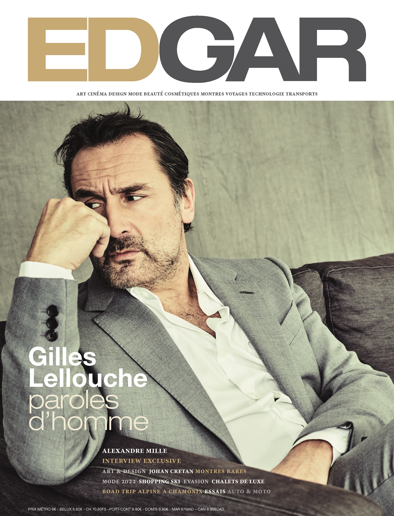 Gilles Lellouche en couverture du magazine EDGAR