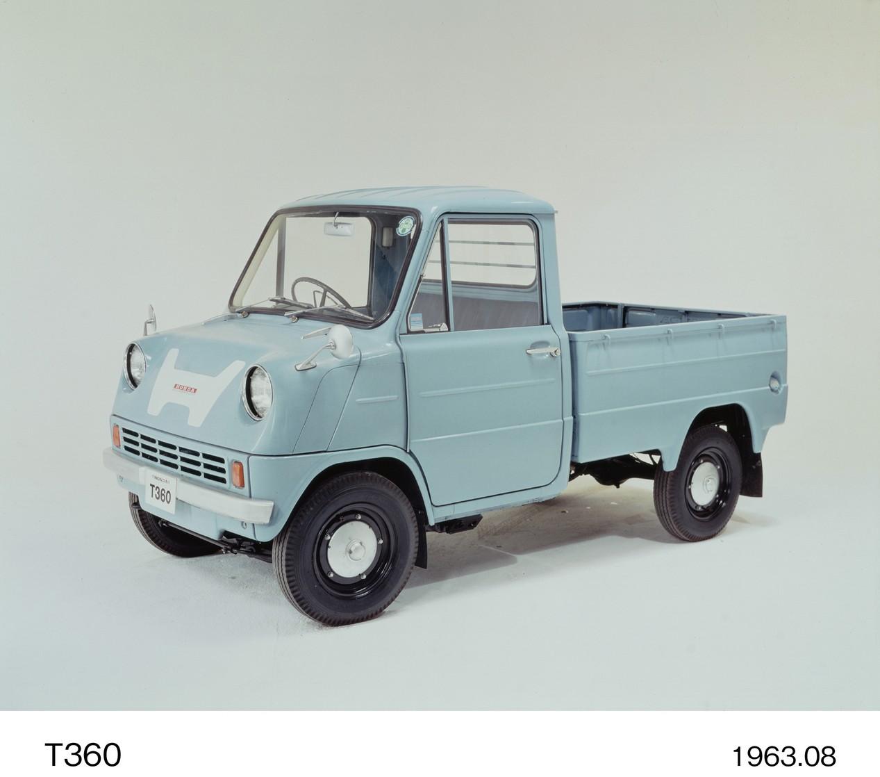 Honda camionnette T360 de 1963 couleur bleue