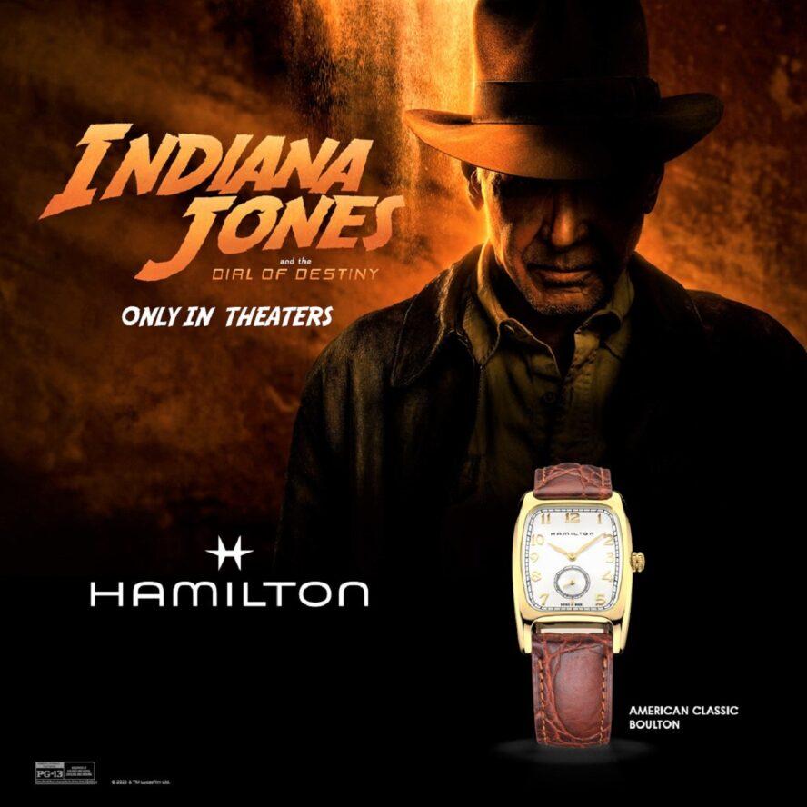 Montre Hamilton Boulton portée par Harrison Ford dans le film Indiana Jones et le cadran de la destinée